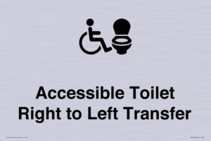 Accessible Toilet with Right to Left Transfer